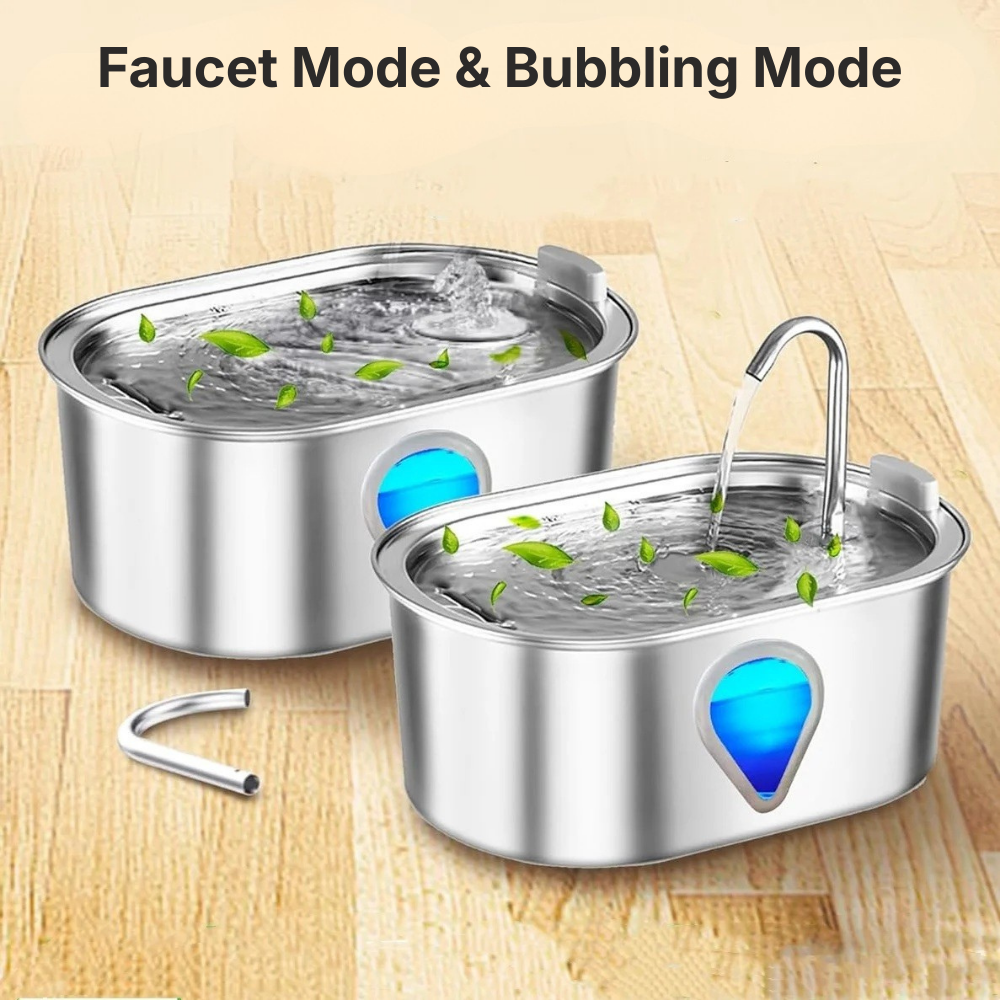 PureFlow™ 3.5L Stainless Steel Cat Water Fountain