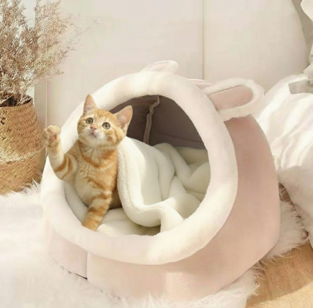 CozyPaw™ Cat Cave Bed