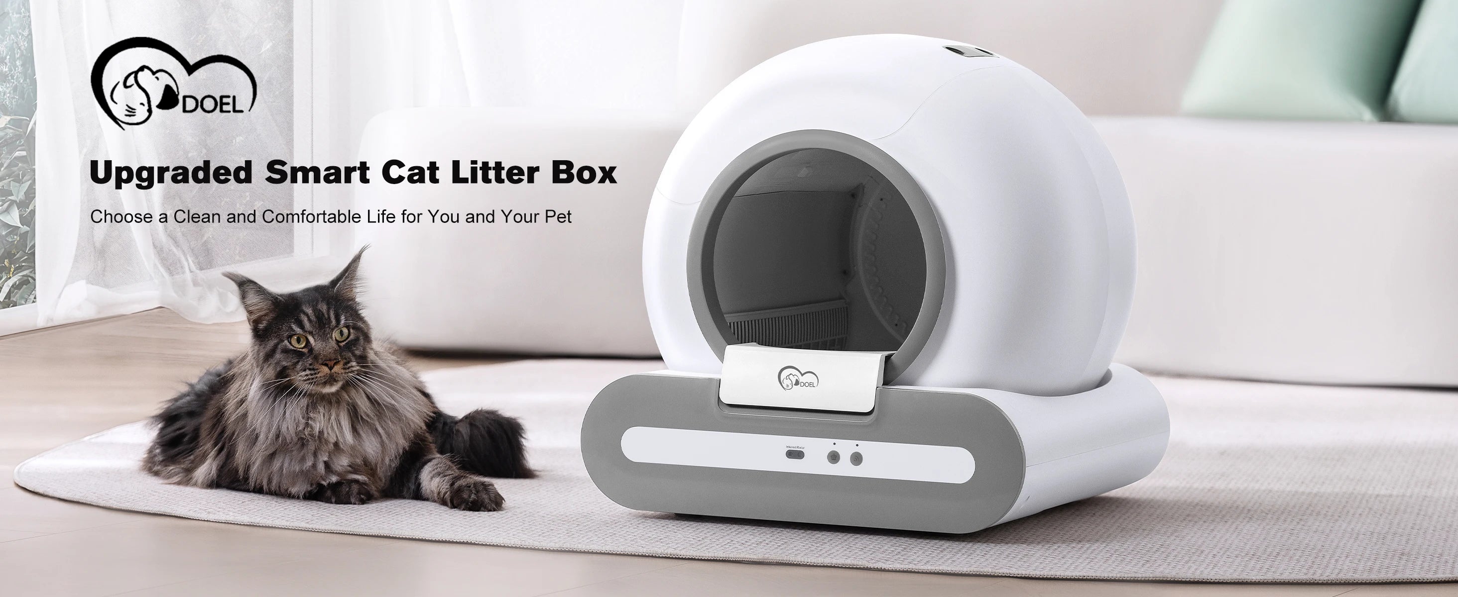 CleanCycle™ Pro — Smart Self-Cleaning Litter Box with App Control