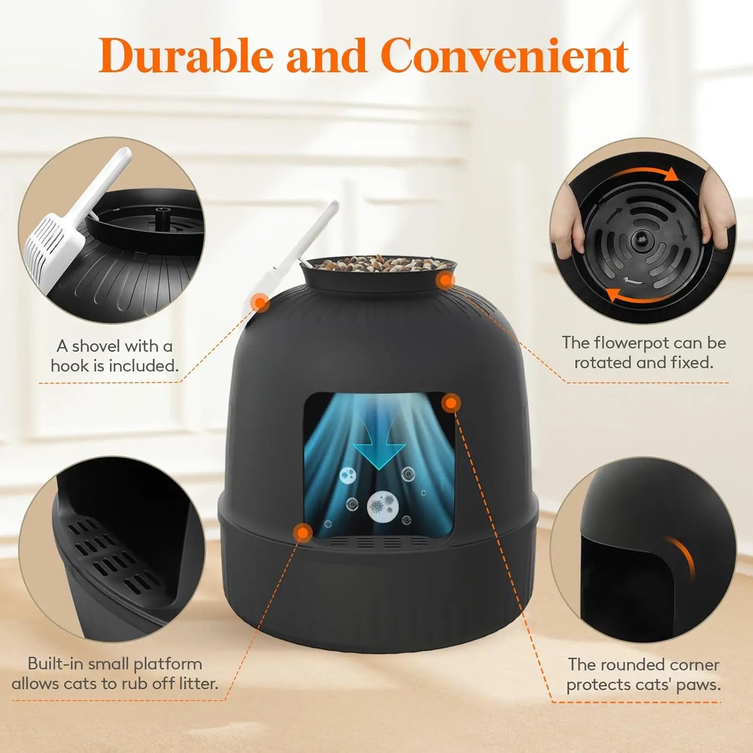 🌿 Pawtanica™ US Design — Hidden Litter Oasis