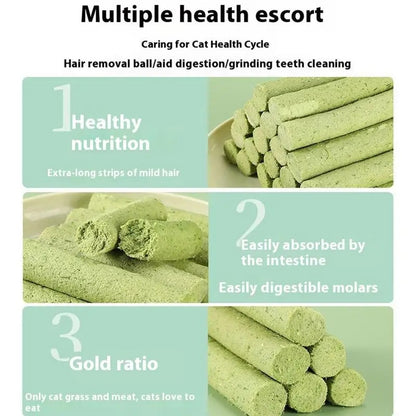 Palitos de dentición de hierba para gatos (5 piezas)